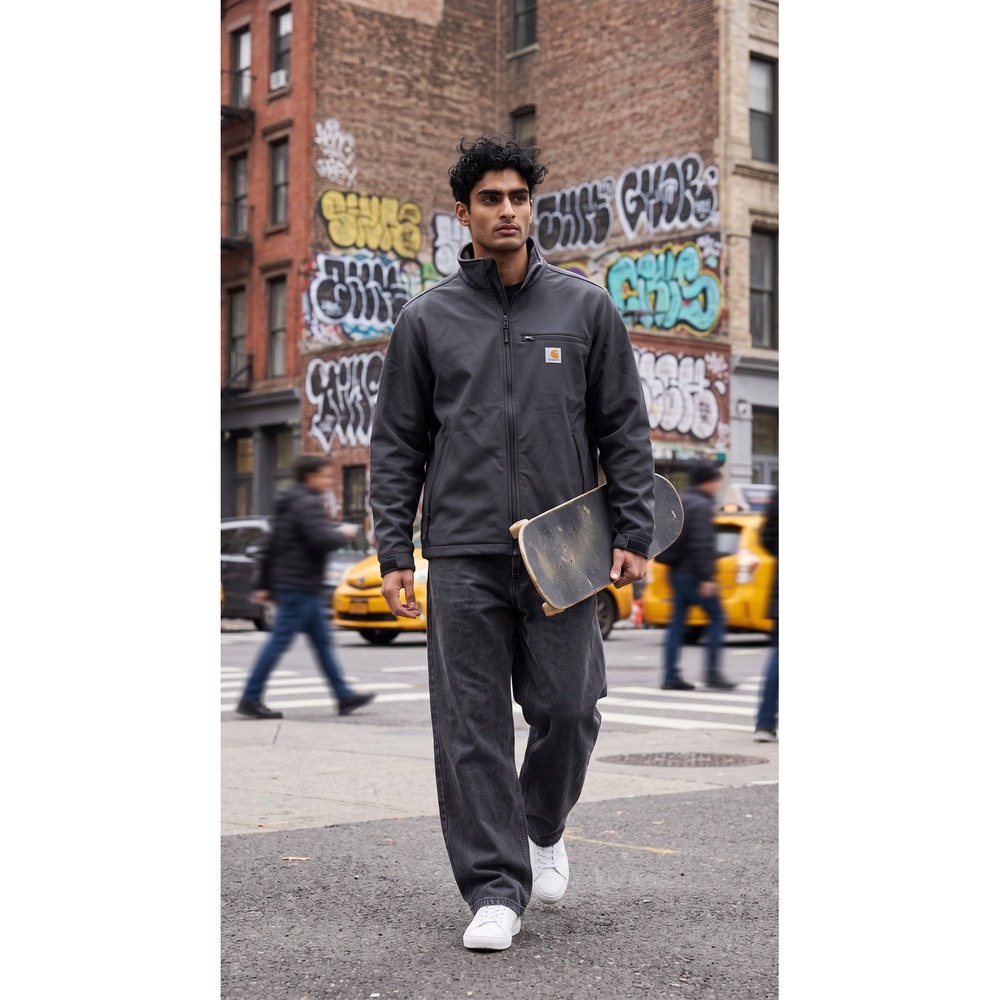 Carhartt Crowley Softshell Black Rain Defender  L Workwear Tactical Streetwear